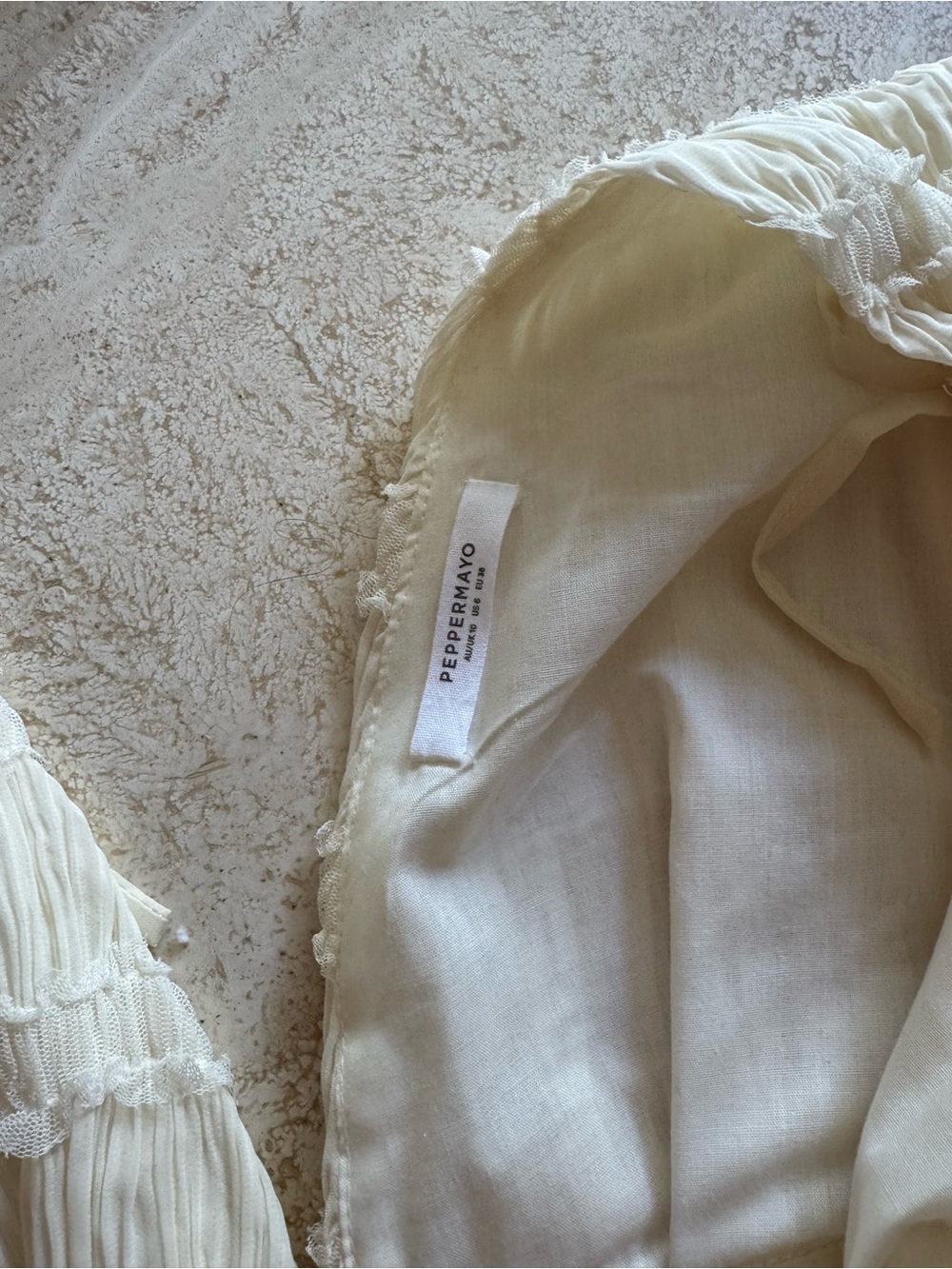 Peppermayo Cream Textured Mini Dress - Picture 4 of 4